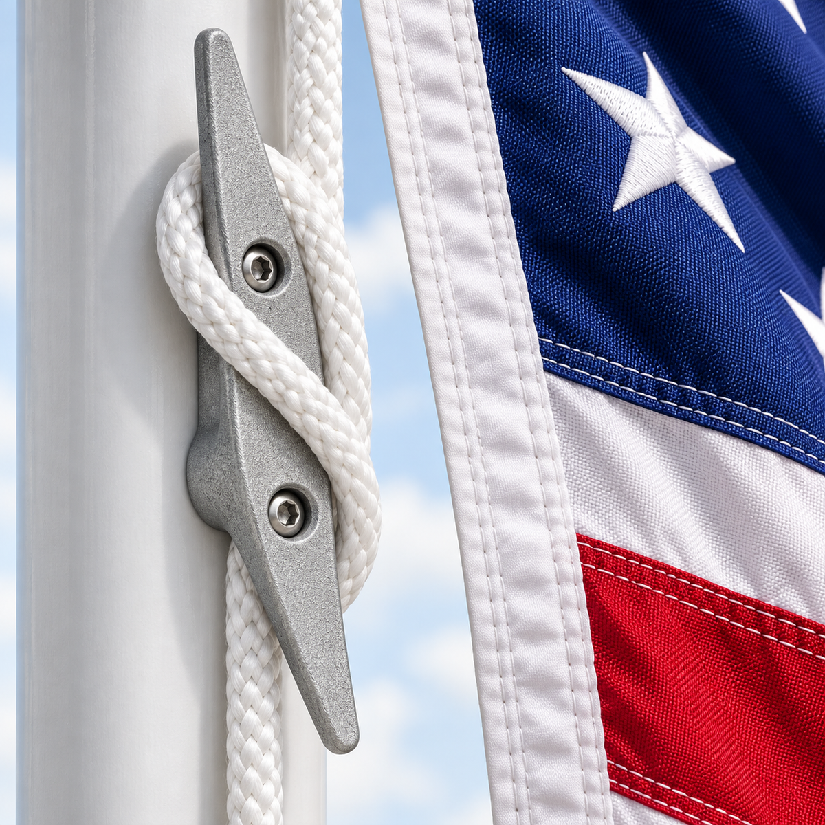 External Flagpole Cleat