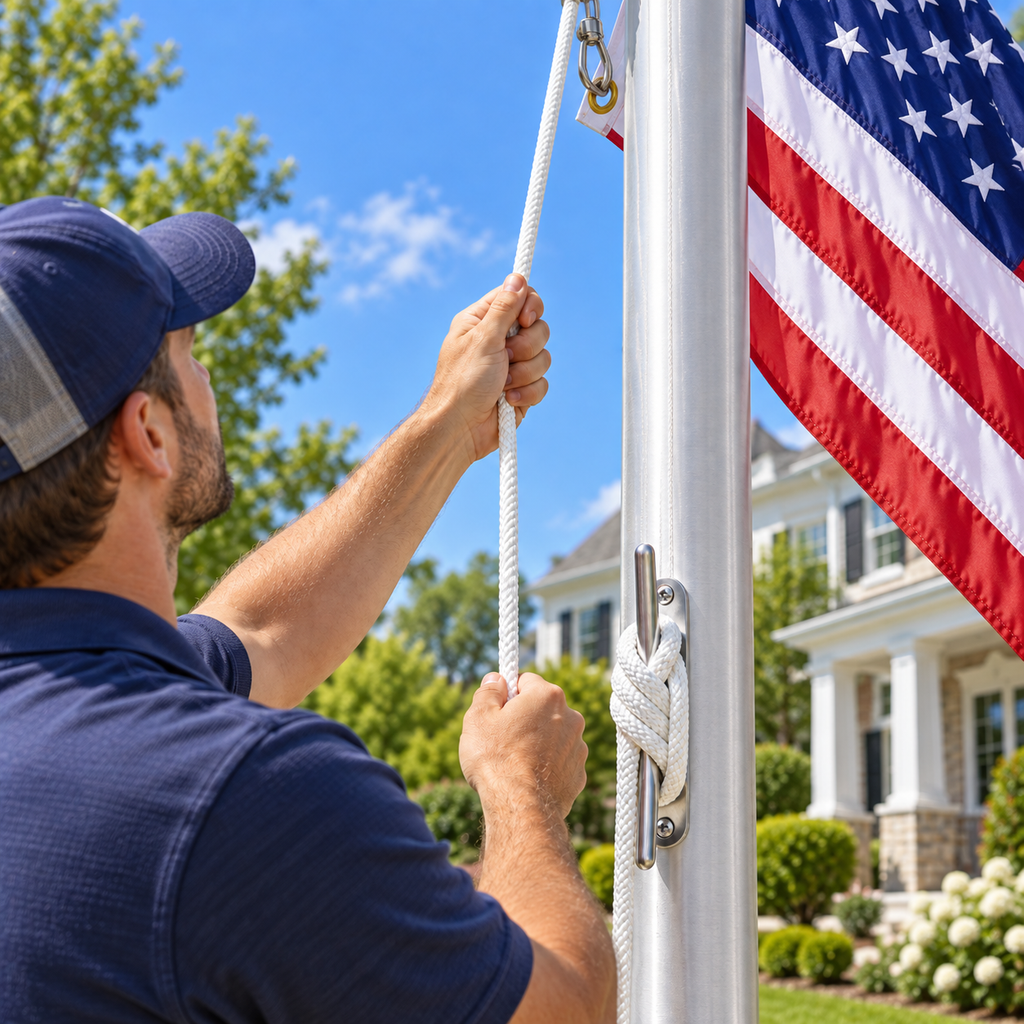 Braided Polyester Flagpole Rope