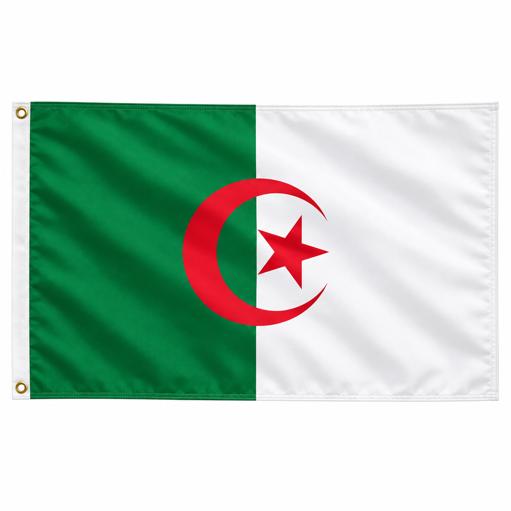 Algeria Flag 2'x3' to 5'x8' Nylon