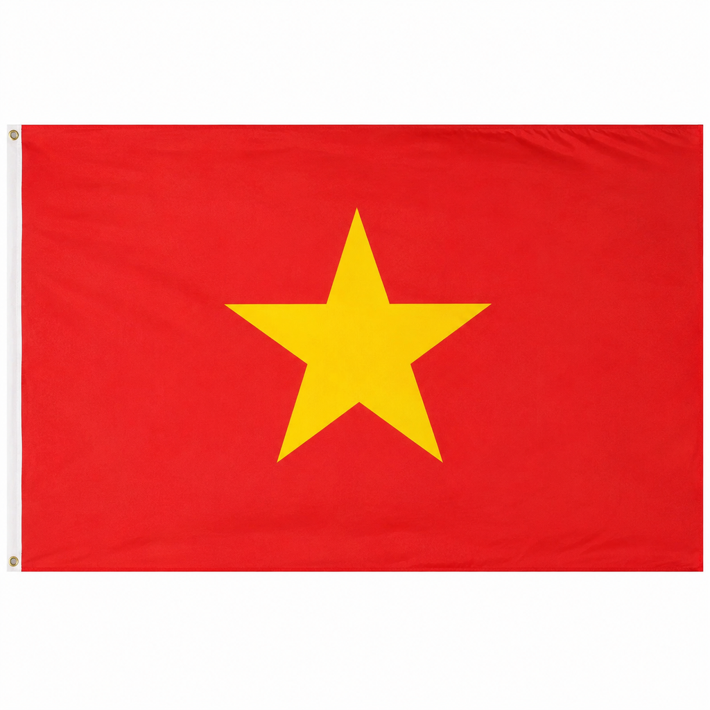 Vietnam Flag 2'x3' to 5'x8' Nylon