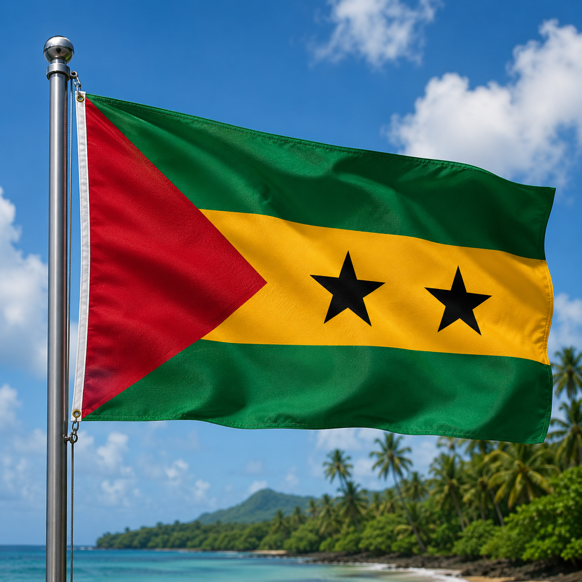 Sao Tome and Principe Flag 2'x3' to 5'x8' Nylon