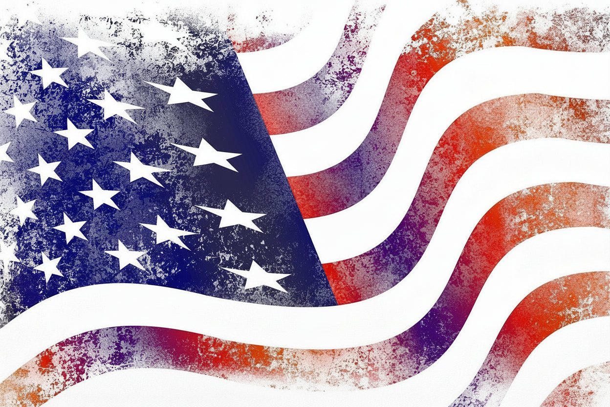 Wavy Cartoon Flag Image-Flagsource Southeast in Woodstock, Georgia