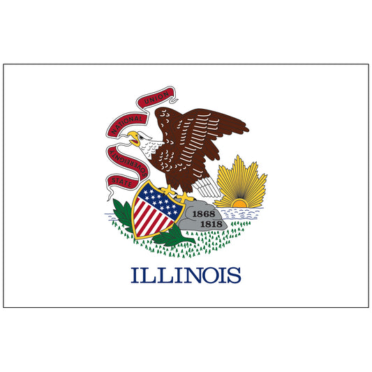 Illinois-State-Flag-Eagle-Shield-Sun-White