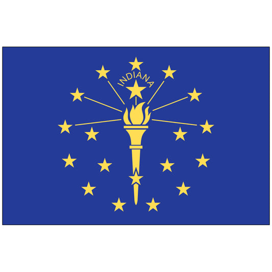 Nylon-Indiana-State-Flag-Flagsource-Southeast-Woodstock-Ga