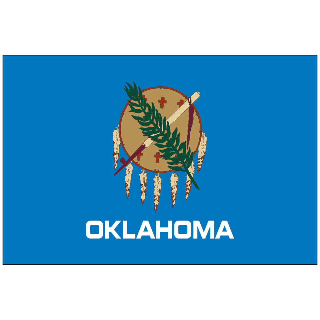 Nylon-Oklahoma-State-Flag-Flagsource-Southeast-Woodstock-Ga