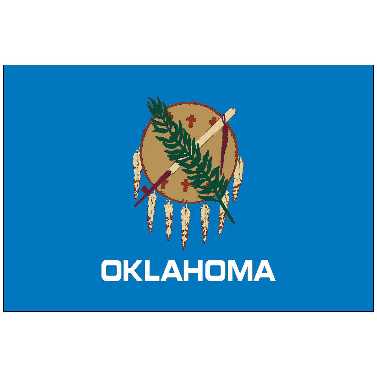 Nylon-Oklahoma-State-Flag-Flagsource-Southeast-Woodstock-Ga