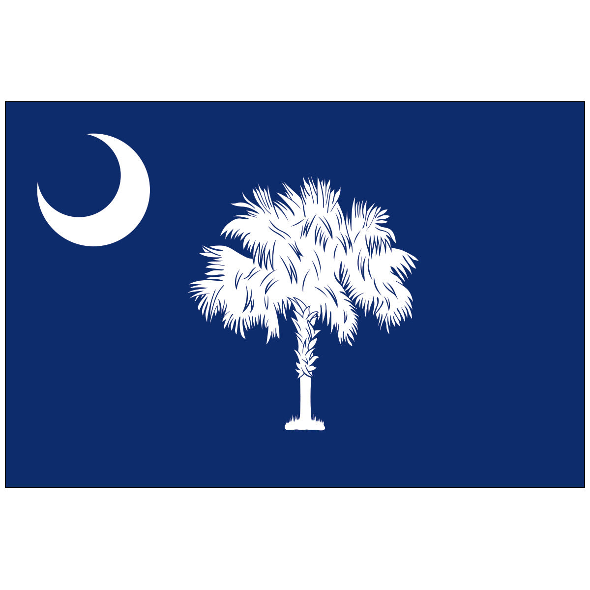 Nylon South Carolina State Flag-3'x5' to 6x10'