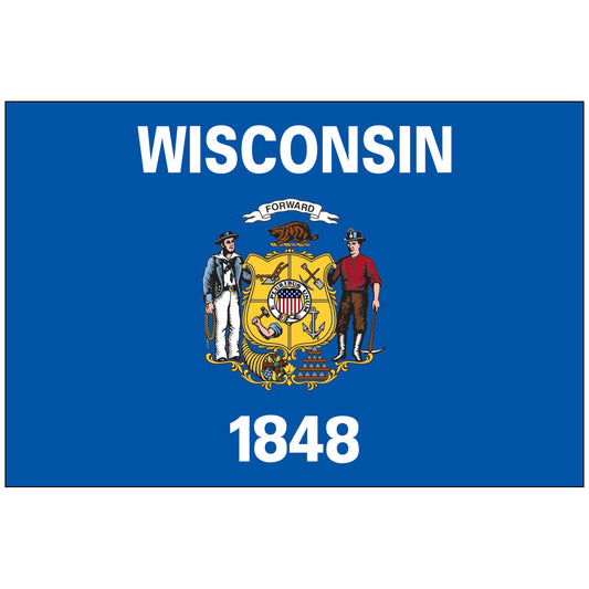 Nylon-Wisconsin-State-Flag-Flagsource-Southeast-Woodstock-Ga