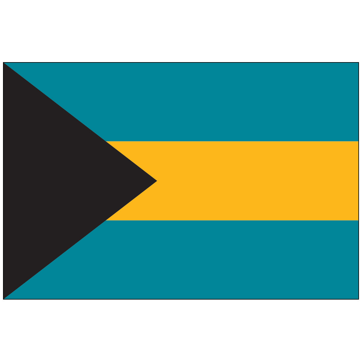 Bahamas-Flag-National-Flags-International-Flags-Country Flags-Flagsource Southeast-Woodstock-GA
