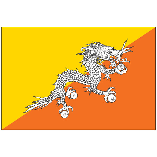 Bhutan-Flag-National-Flags-International-Flags-Country Flags-Flagsource Southeast-Woodstock-GA
