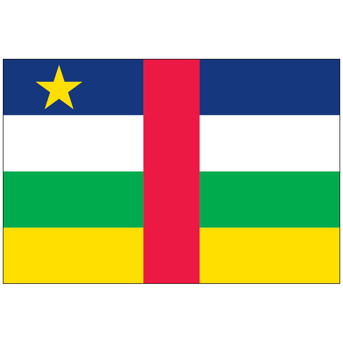 Central-African-Republic-Flag-National-Flags-International-Flags-Country Flags-Flagsource Southeast-Woodstock-GA