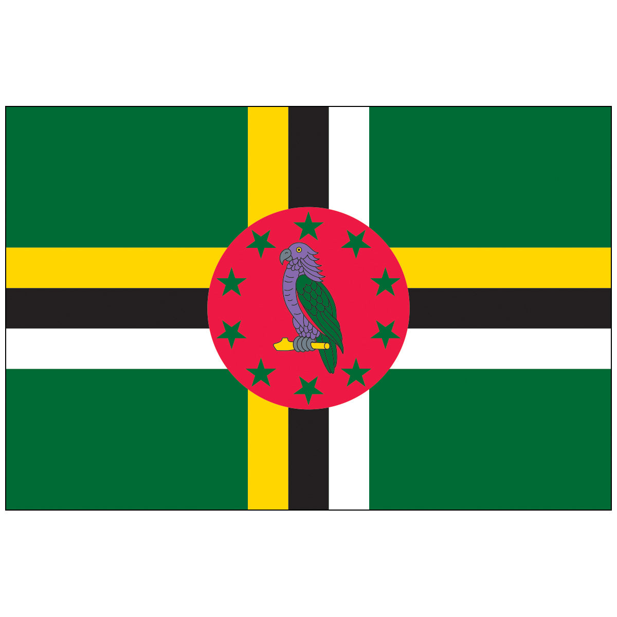 Dominica-Flag-National-Flags-International-Flags-Country Flags-Flagsource Southeast-Woodstock-GA