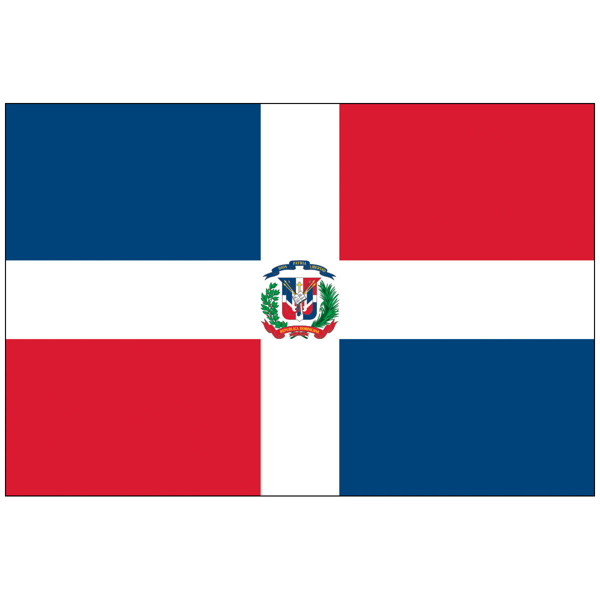 Dominican-Republic-Flag-National-Flags-International-Flags-Country Flags-Flagsource Southeast-Woodstock-GA