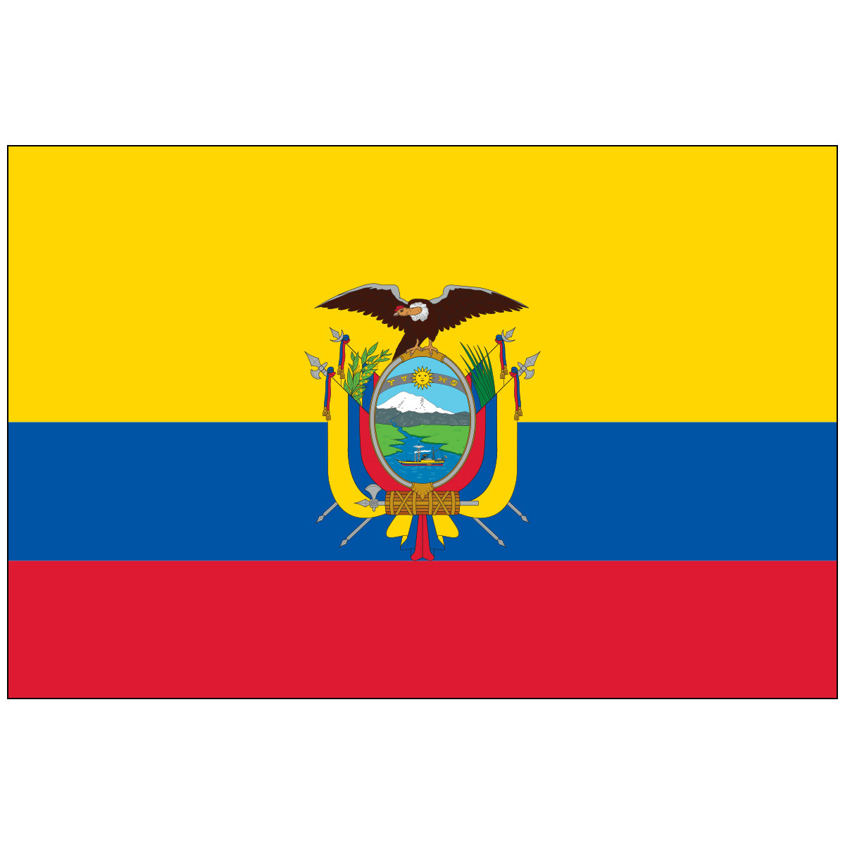 Ecuador-Flag-National-Flags-International-Flags-Country Flags-Flagsource Southeast-Woodstock-GA