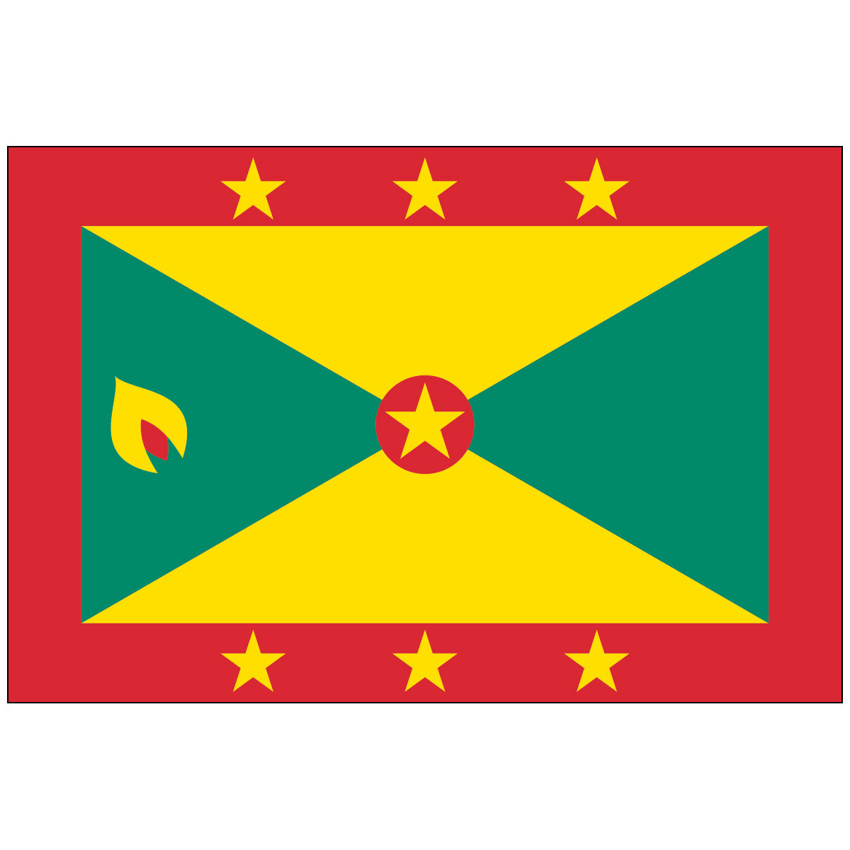 Grenada-Flag-National-Flags-International-Flags-Country Flags-Flagsource Southeast-Woodstock-GA