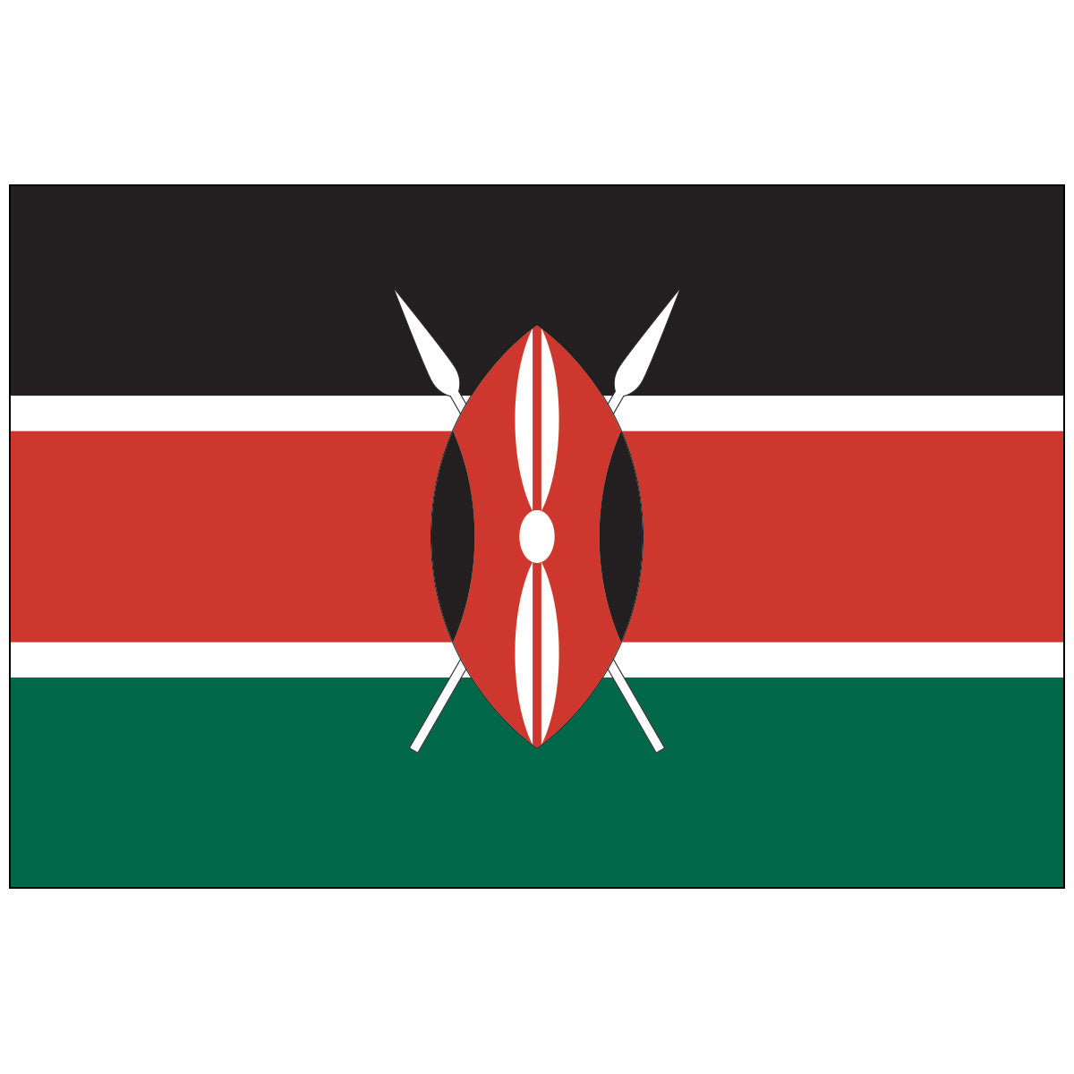 Kenya-Flag-National-Flags-International-Flags-Country Flags-Flagsource Southeast-Woodstock-GA