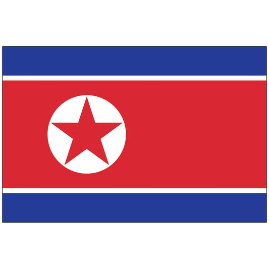 North-Korea-Flag-National-Flags-International-Flags-Country Flags-Flagsource Southeast-Woodstock-GA