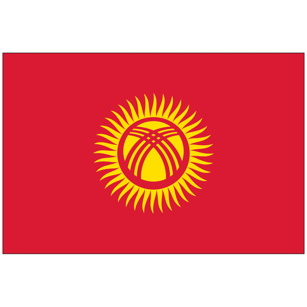 Kyrgyzstan-Flag-National-Flags-International-Flags-Country Flags-Flagsource Southeast-Woodstock-GA