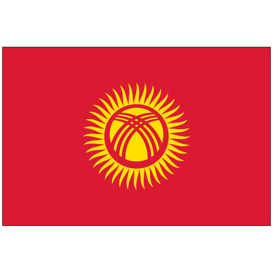 Kyrgyzstan-Flag-National-Flags-International-Flags-Country Flags-Flagsource Southeast-Woodstock-GA