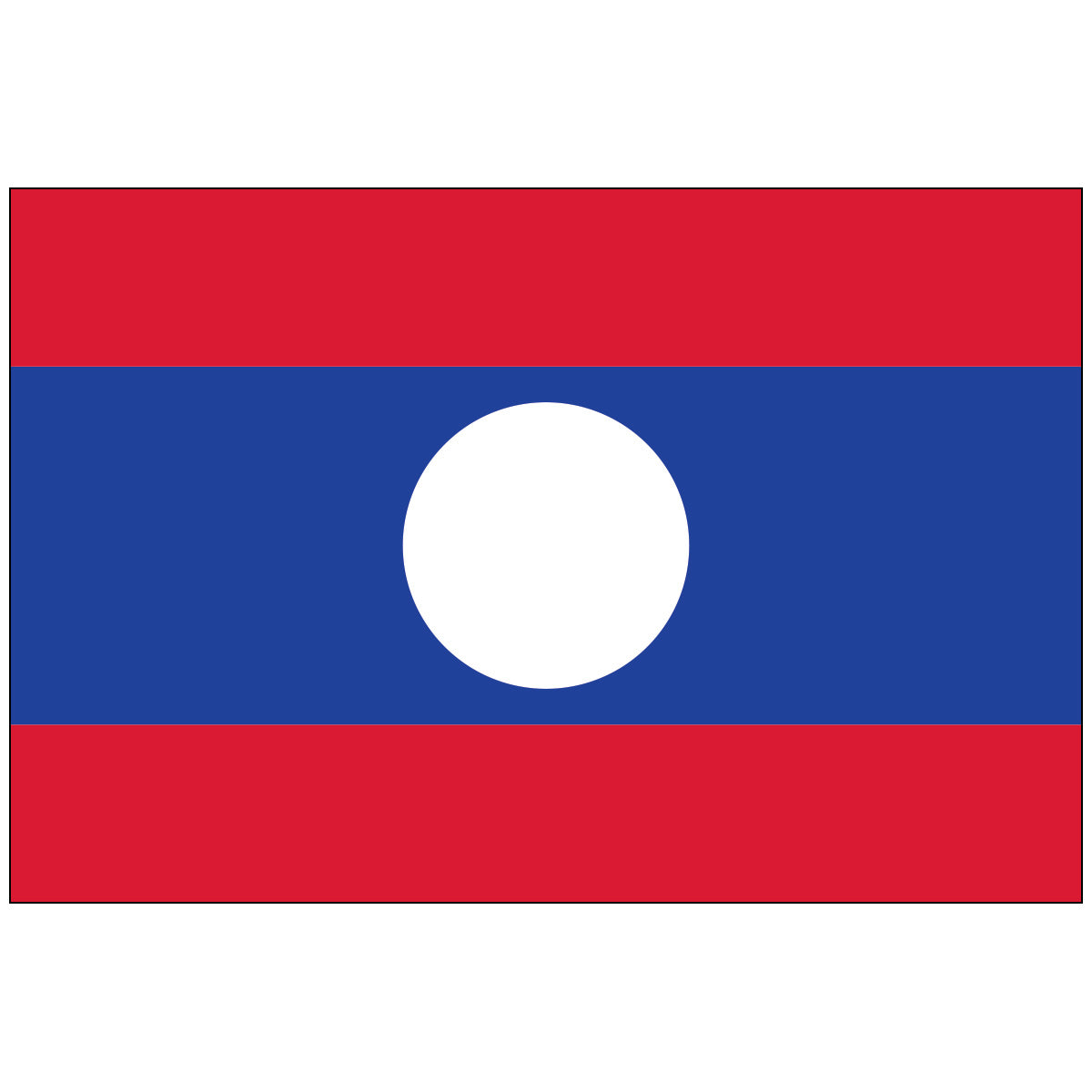 High-Quality Laos Flag - Durable Outdoor Nylon | Flagsource Southeast
