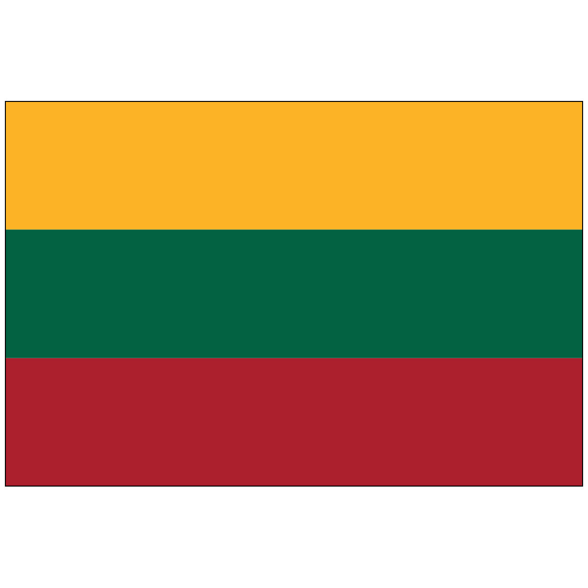 Lithuania-Flag-National-Flags-International-Flags-Country Flags-Flagsource Southeast-Woodstock-GA