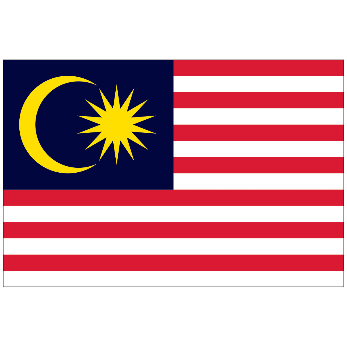 Malaysia-Flag-National-Flags-International-Flags-Country Flags-Flagsource Southeast-Woodstock-GA