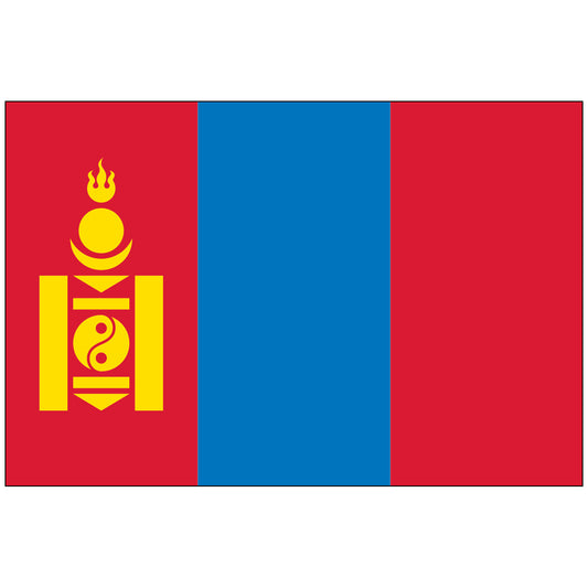 Mongolia-Flag-National-Flags-International-Flags-Country Flags-Flagsource Southeast-Woodstock-GA