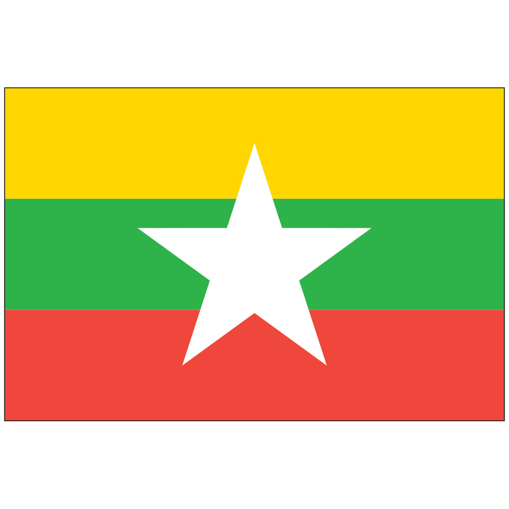 Myanmar-Flag-National-Flags-International-Flags-Country Flags-Flagsource Southeast-Woodstock-GA