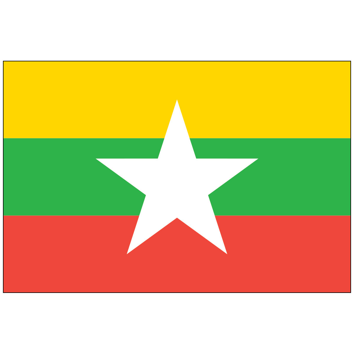 Myanmar-Flag-National-Flags-International-Flags-Country Flags-Flagsource Southeast-Woodstock-GA