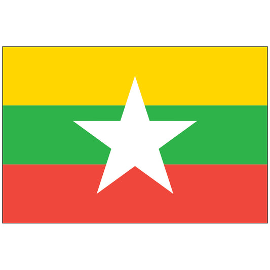 Myanmar-Flag-National-Flags-International-Flags-Country Flags-Flagsource Southeast-Woodstock-GA