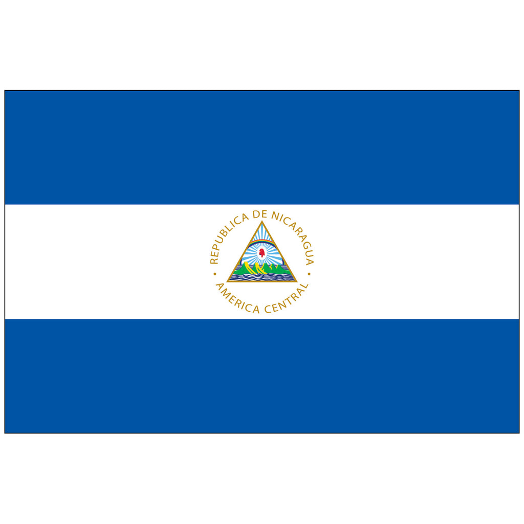 Nicaragua-Flag-National-Flags-International-Flags-Country Flags-Flagsource Southeast-Woodstock-GA
