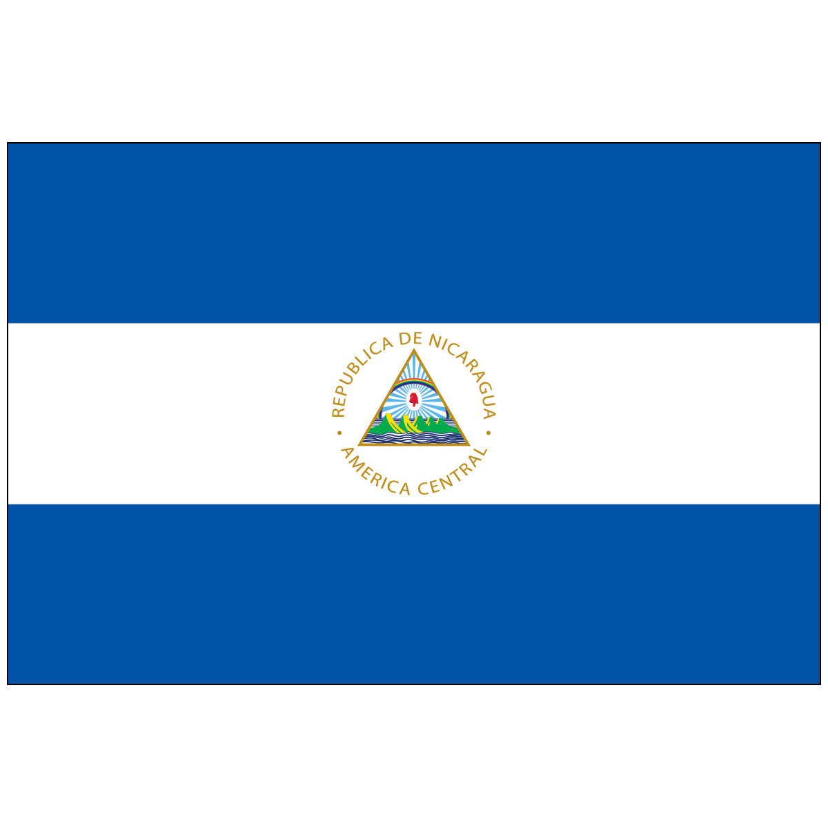 Nicaragua-Flag-National-Flags-International-Flags-Country Flags-Flagsource Southeast-Woodstock-GA