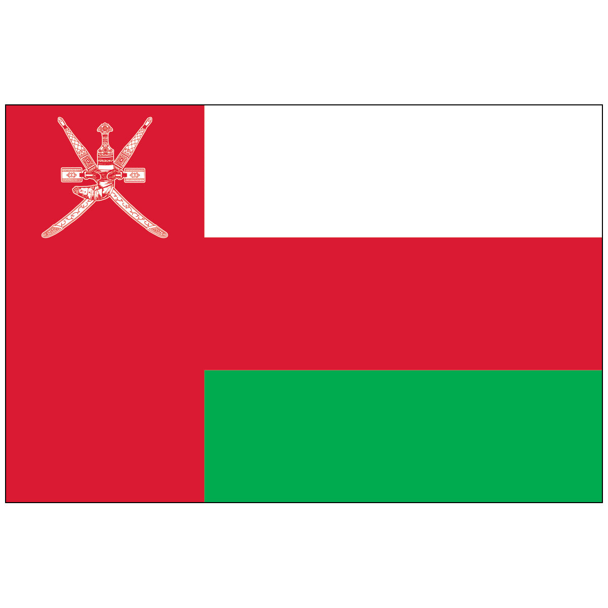 Oman-Flag-National-Flags-International-Flags-Country Flags-Flagsource Southeast-Woodstock-GA