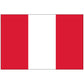 Peru Flag 2'x3' to 5'x8' Nylon