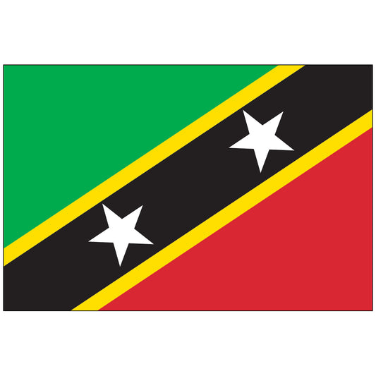 Saint-Christopher-and-Nevis-Flag-National-Flags-International-Flags-Country Flags-Flagsource Southeast-Woodstock-GA