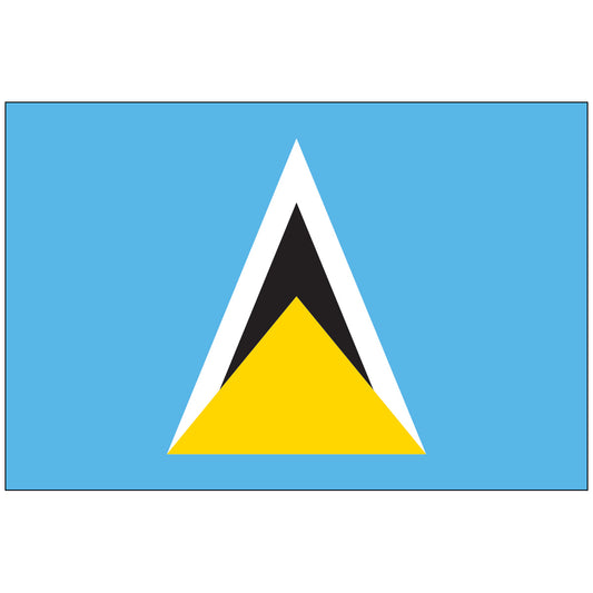 Saint-Lucia-Flag-National-Flags-International-Flags-Country Flags-Flagsource Southeast-Woodstock-GA