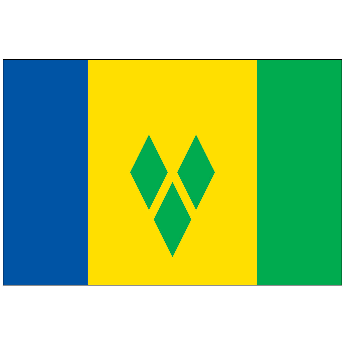 Saint-Vincent-and-the-Grenadines-Flag-National-Flags-International-Flags-Country Flags-Flagsource Southeast-Woodstock-GA