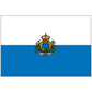 San Marino Flag 2'x3' to 5'x8' Nylon