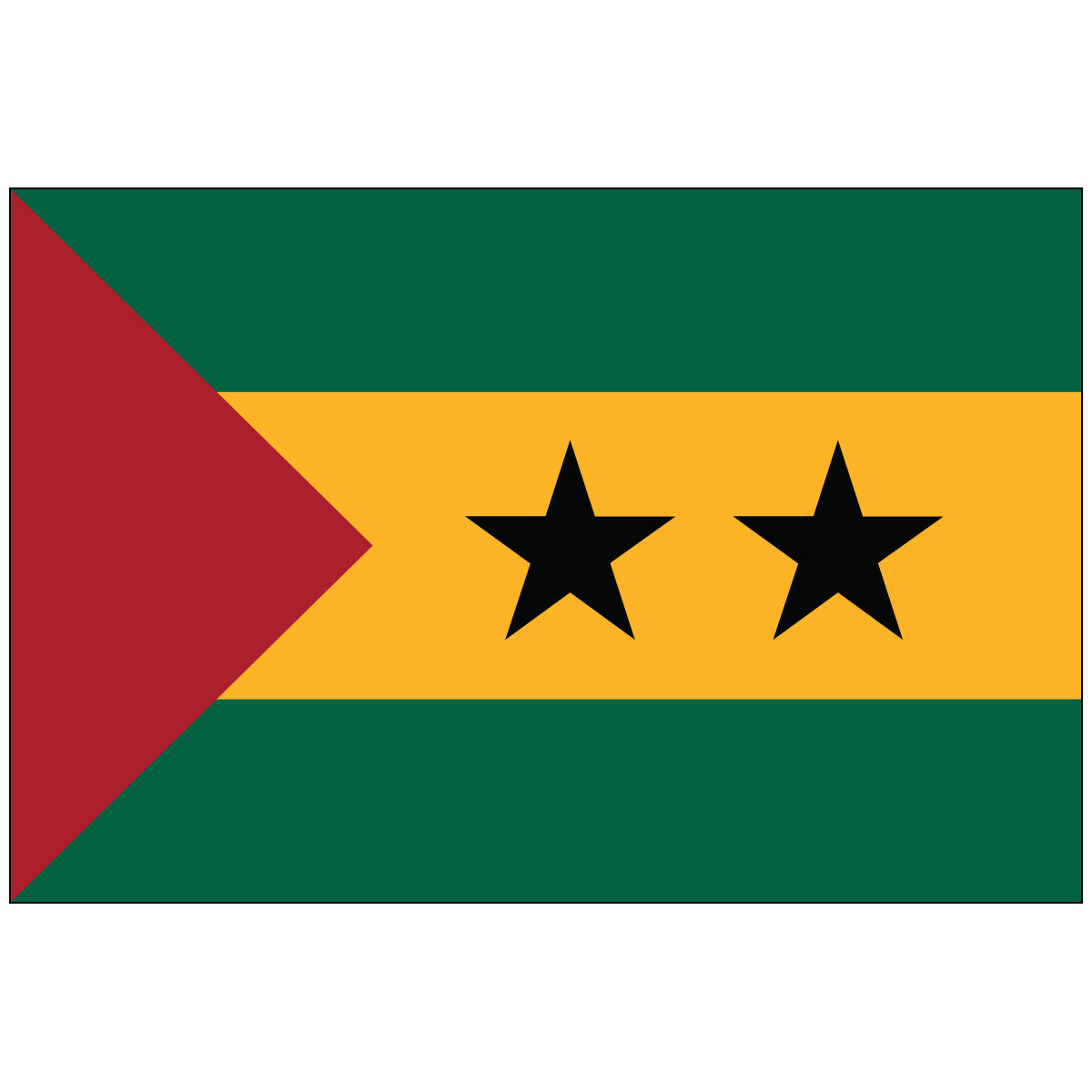 Sao-Tome-Principe-Flag-National-Flags-International-Flags-Country Flags-Flagsource Southeast-Woodstock-GA