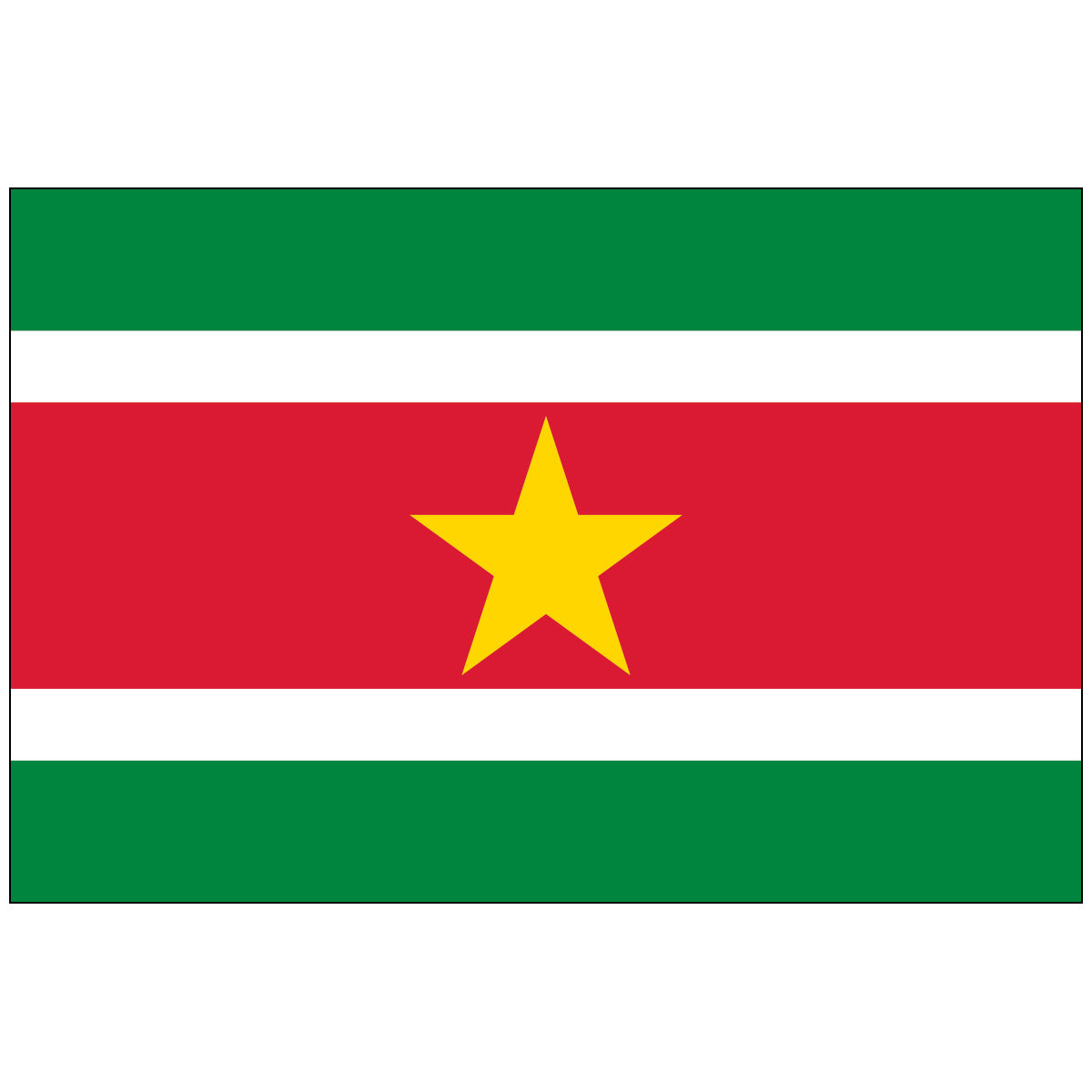 Suriname-Flag-National-Flags-International-Flags-Country Flags-Flagsource Southeast-Woodstock-GA