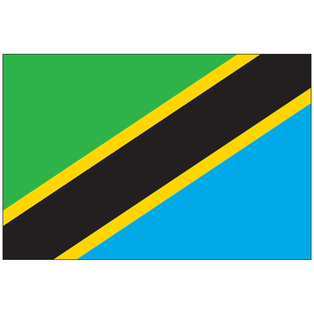 Tanzania-Flag-National-Flags-International-Flags-Country Flags-Flagsource Southeast-Woodstock-GA