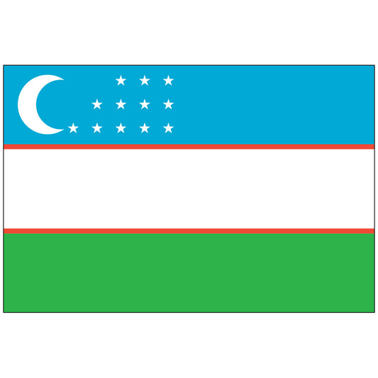 Uzbekistan-Flag-National-Flags-International-Flags-Country Flags-Flagsource Southeast-Woodstock-GA