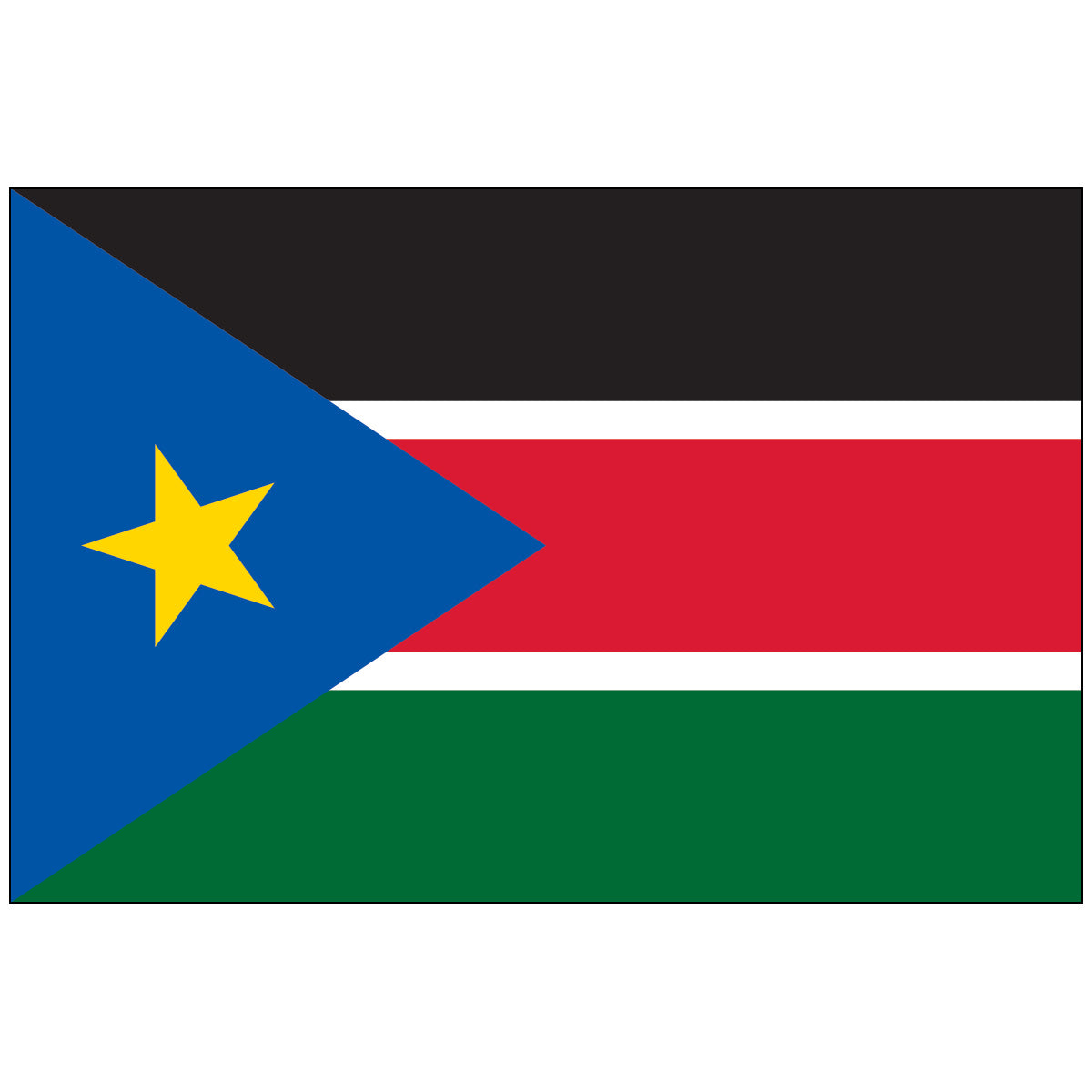 South Sudan Flag 2'x3' to 5'x8' Nylon