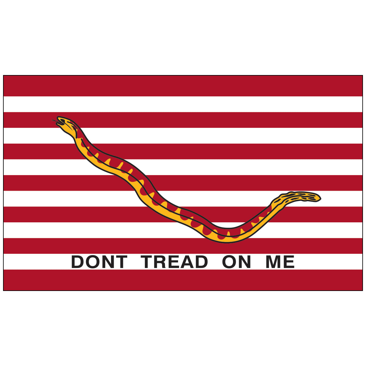 First-Navy-Jack-Historical-Flag-White-Red-Stripes-Snake-Dont-tread-on-me-Flagsource-Southeast-Woodstock-Ga