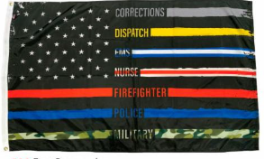 First-Responder-Flag-Civil Service-Corrections-Dispatch-EMS-Nurse-Firefighter-Police-Military-Flagsource-Southeast-Woodstock, GA