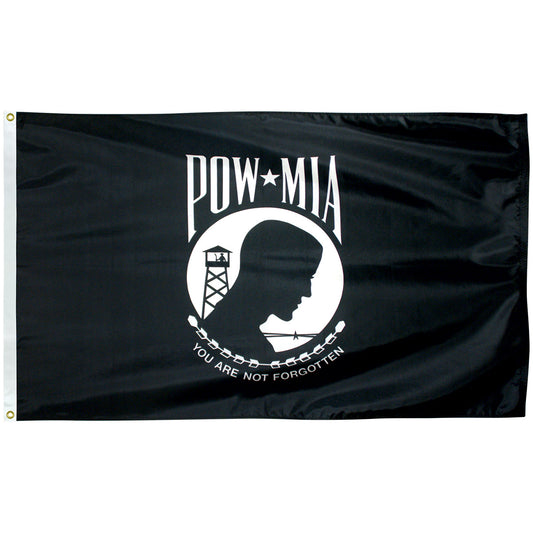 POW-MIA-Flag-Nylon-3x5-Remembrance Flag-Flagsource-Southeast-Woodstock, GA 